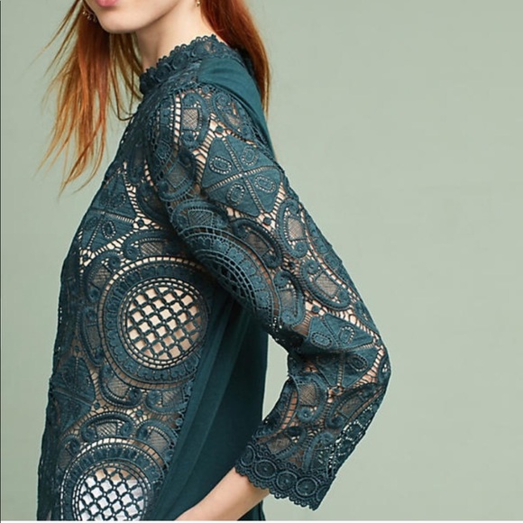 Anthropology lace medallion top - Picture 3 of 4